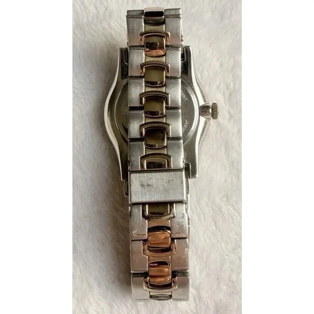 Jos A Bank Quartz Watch Two Tone Gold & Silver New Battery